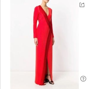 Galvan fringe gown